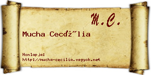 Mucha Cecília névjegykártya